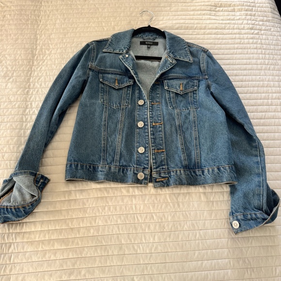 Hudson Classic Trucker Denim Jacket – Size S/M – Medium Blue Tahoe – Like New - Picture 3 of 11